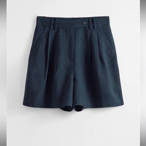 NWT & Other Stories Navy Tailored Shorts